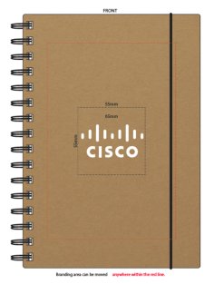 Sugarcane Paper Spiral Notebook - Natural